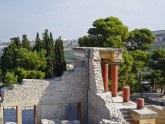 Knossos palota Kréta szigetén, Görögországban