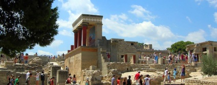 Palatul Knossos de pe insula Creta, Grecia