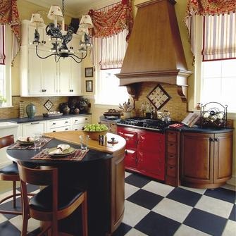 Perdele roșii în fotografia interioară cu exemple pentru camera de zi, dormitor, bucătărie
