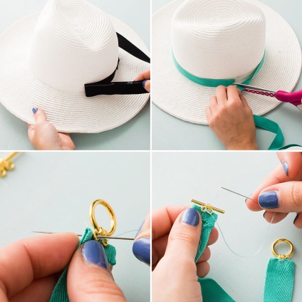 Nyári női kalapok hogyan kell díszíteni a nyári kalapot