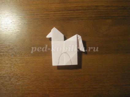 Ló az origami technikában