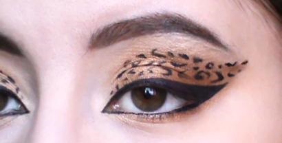 Machiaj - aspectul unui leopard, o nouă modă, frumusețea și sănătatea - sunt!
