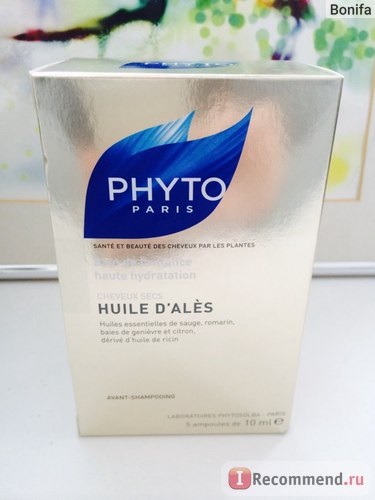 Hair oil phyto ampulls huile d ales - 