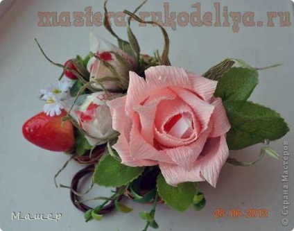 Master class pentru buchete dulci leneș - trandafir