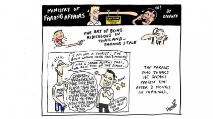 Ministerul afacerilor Farang, în timp ce oamenii din Thailanda râd de străini