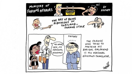 Ministerul afacerilor Farang, în timp ce oamenii din Thailanda râd de străini