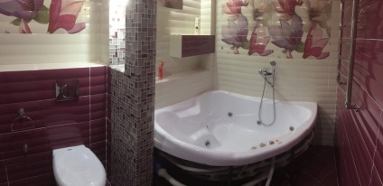 Divatos fürdőszoba csempe utánzó márvány, természetes kő, mozaik (40 fotó), design