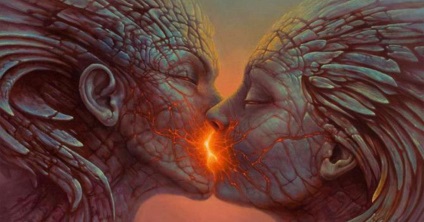 Az egyediség a csók különböző jelek az állatöv
