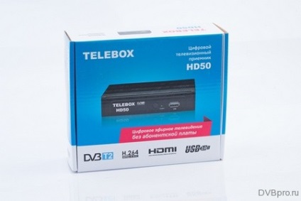 A digitális földfelszíni vevőkészülék telebox hd 50, digitális televízió