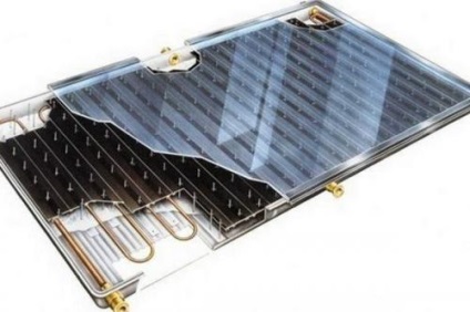 Încălzirea colectorului solar cu efect de seră (din bateria solară)