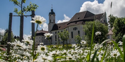 A zarándokház templom (wieskirche) - az UNESCO öröksége, megy munikába