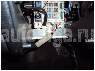 Conectarea și instalarea alarmei de mașină pe lanțul mitsubishi ix
