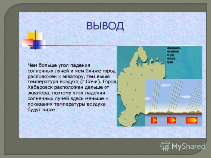 Prezentare pe tema lecției pentru a se familiariza cu conceptele climatice, vremea, factorii care formează clima