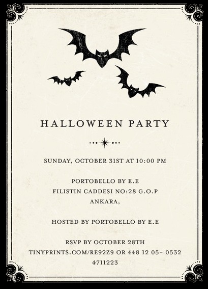 Invitație la Halloween