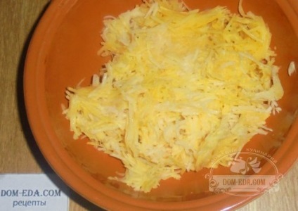 Burgonyával és sajttal sült krumpli, hogyan lehet sültet nyers burgonyával