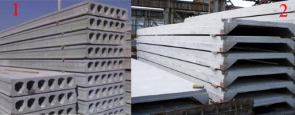 Dale prefabricate pentru montarea plăcilor din beton armat