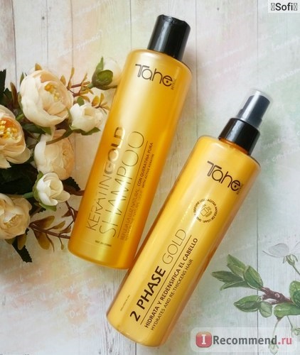 Шампунь tahe keratin gold shampoo - «🌟настоящее золото для вашого волосся! Шампунь з золотими