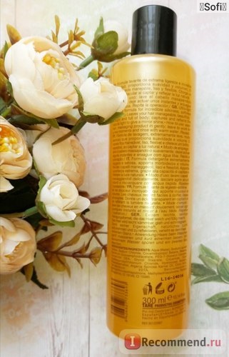Șampon pentru șampon de aur din keratină - 