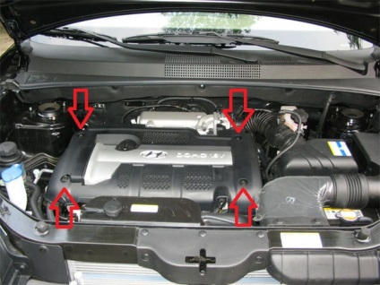 Scoaterea și instalarea termostatului hyundai tucson i 2004