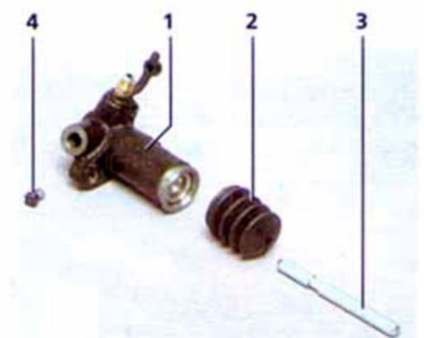 Înlăturarea cilindrului slave al ambreiajului - accentul hyundai (accentul hyundai)