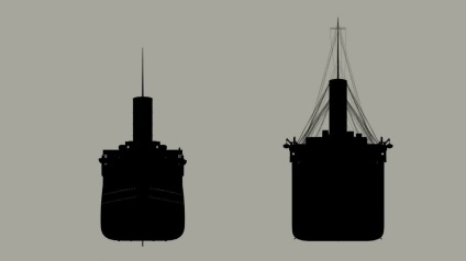 Comparație - Titanic - cu alte nave
