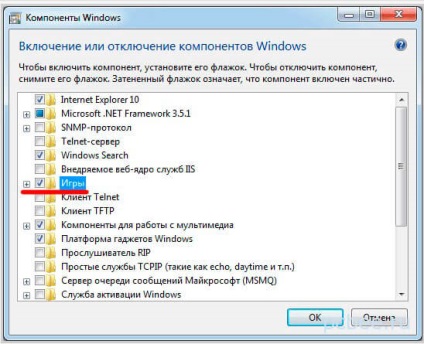 Jocuri standard pentru Windows 7 descărcare gratuită în rusă