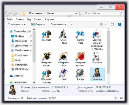 Jocuri standard pentru Windows 7 descărcare gratuită în rusă