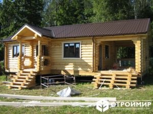 Constructii de case din lemn rotund in raionul Kolomna