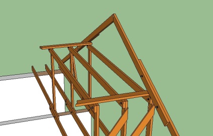 Construcția unui sistem de acoperiș gable (partea 2)