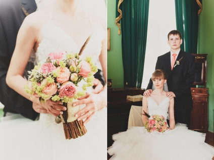 Esküvő Kristina és Dmitriy kreatív, irodalmi, Puskin, feleségül, rozsda!