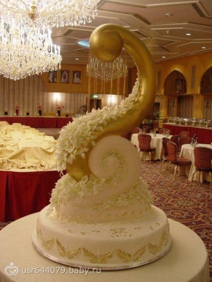 Torturi de nuntă de șeicani arabi, prăjituri de nuntă ale arabilor