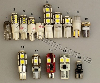 Testarea becurilor cu LED în fața w5w