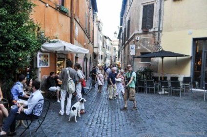 Cartierul Trastevere din Roma, unde puteți mers și mânca delicios