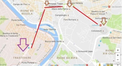 Cartierul Trastevere din Roma, unde puteți mers și mânca delicios