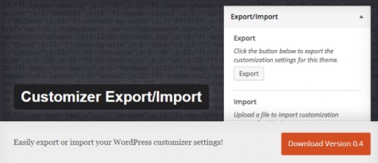 Simplificați tema temă a conținutului demo de tip wordpress, importați date, personalizați widget-uri