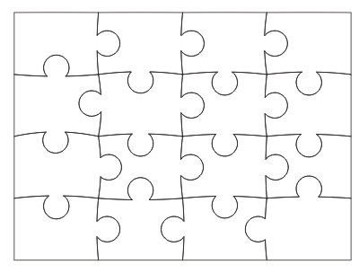 Lecțiile de la corel draw creează un efect puzzle de la zero