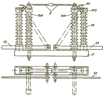 Szétkapcsoló elrendezés