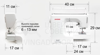 Recenzie video janome my excel w23u, unde să cumpăr, specificații, comentarii, manual de utilizare