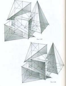 Cube és piramis beágyazása, spline