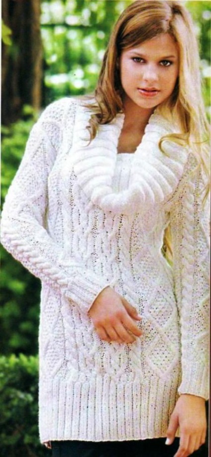 Tricotate pulovere cu un model - panglici