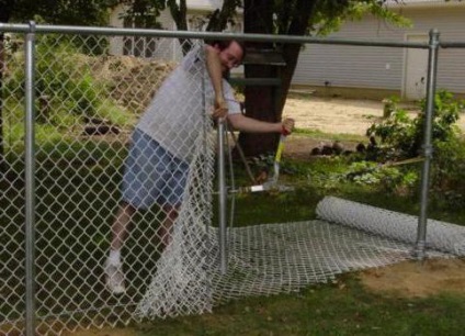 Fence mesh fotografie, instalare, instalare