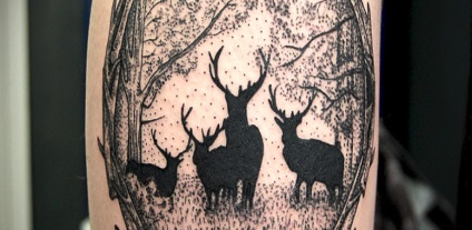 Înțeles tattoo (tattoo) deer