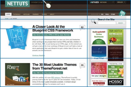 Secțiunea de aur în design-ul site-ului - reguli de bază și exemple