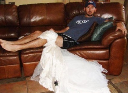 10 Cele mai amuzante opțiuni pentru utilizarea rochiei de mireasă a fostului soț
