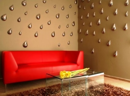 Wallpaper 3D pentru pereți volumetric și LED (22 interior interior)