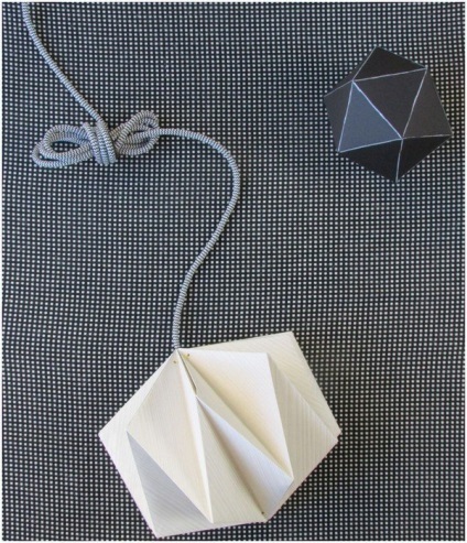 Papir lámpabúra origami technikával