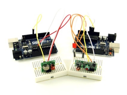 Modul radio Arduino pentru 433 MHz, clasa de robotică