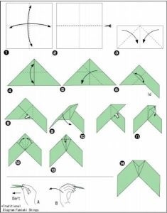 Boomerang origami distracție simplă din hârtie în 5 minute