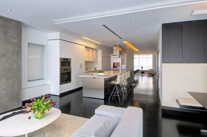Kétszintes lakás - lenyűgöző családi minimalizmus, belső tárgyak