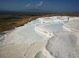 Surse geotermale de Pammukale în Pamukkale - locație pe hartă, recenzii, descriere, fotografie